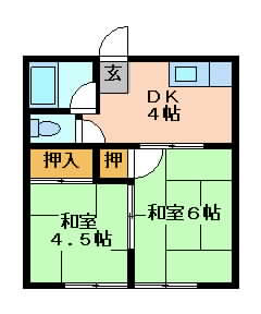 摂津市東正雀}の賃貸物件間取画像