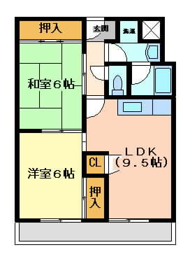 摂津市三島}の賃貸物件間取画像