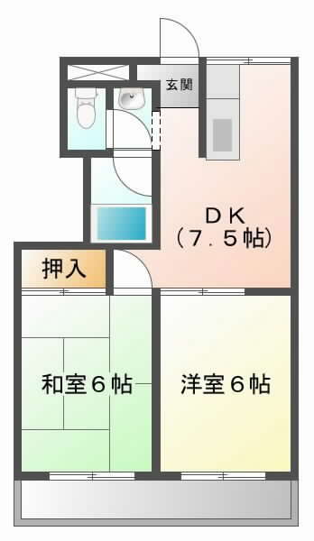 摂津市正雀本町}の賃貸物件間取画像