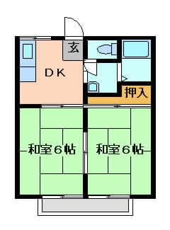 摂津市正雀}の賃貸物件間取画像