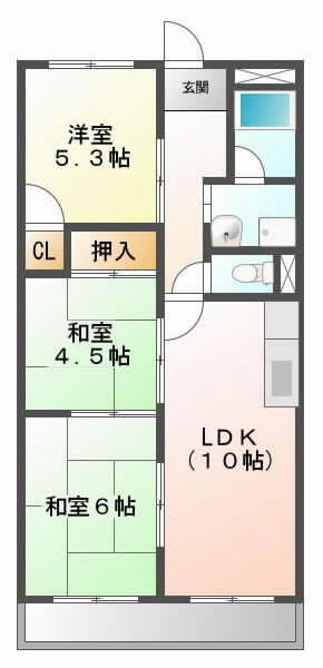 阪急京都線正雀の賃貸物件間取画像