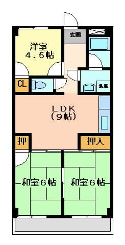 摂津市庄屋}の賃貸物件間取画像