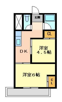 摂津市正雀本町}の賃貸物件間取画像