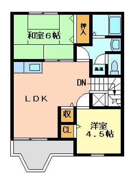 阪急京都線正雀の賃貸物件間取画像