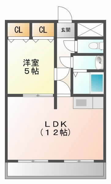 摂津市別府}の賃貸物件間取画像