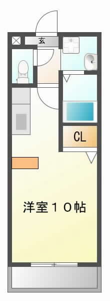 摂津市正雀本町}の賃貸物件間取画像