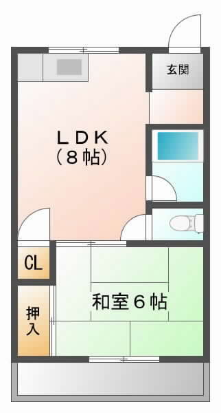 摂津市正雀}の賃貸物件間取画像