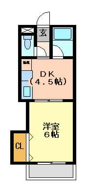 摂津市正雀本町}の賃貸物件間取画像