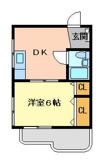 摂津市千里丘}の賃貸物件間取画像