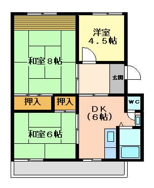 摂津市庄屋}の賃貸物件間取画像