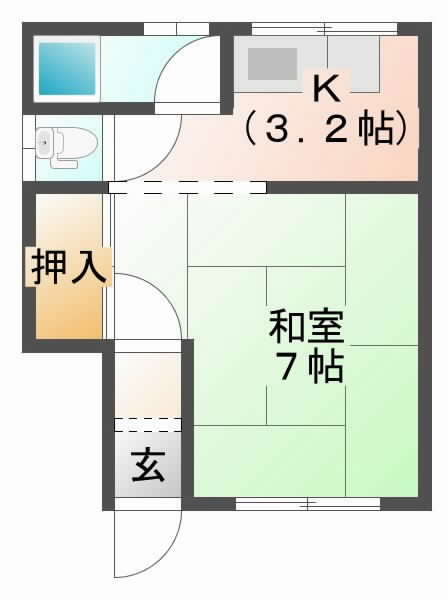 摂津市千里丘}の賃貸物件間取画像