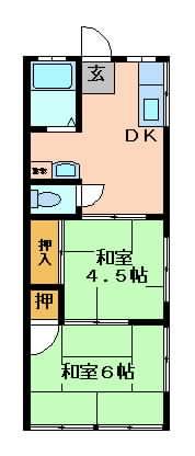 摂津市正雀本町}の賃貸物件間取画像