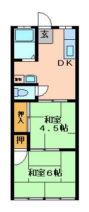 摂津市正雀本町}の賃貸物件間取画像