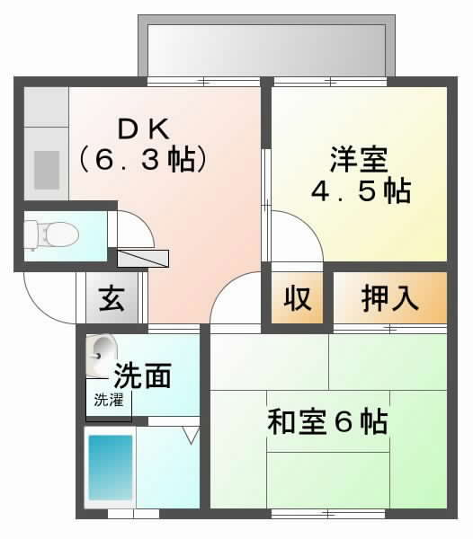 阪急京都線正雀の賃貸物件間取画像