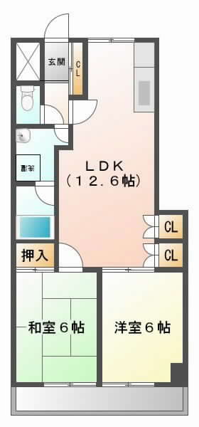 阪急京都線正雀の賃貸物件間取画像