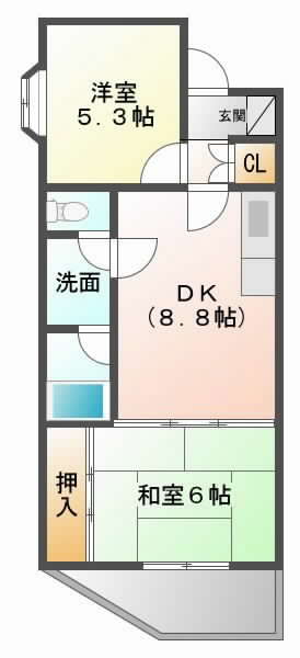 阪急京都線正雀の賃貸物件間取画像