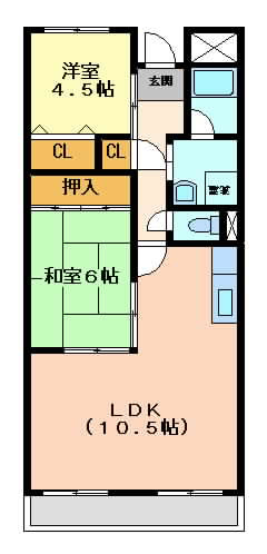 阪急京都線正雀の賃貸物件間取画像