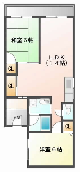 阪急京都線正雀の賃貸物件間取画像