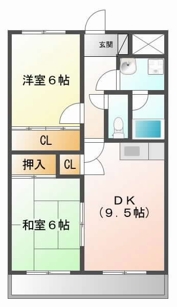 摂津市三島}の賃貸物件間取画像