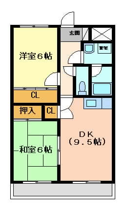 摂津市三島}の賃貸物件間取画像