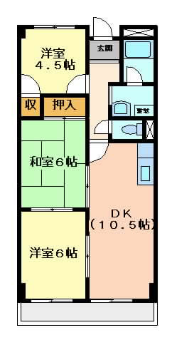 ＪＲ東海道本線（近畿）千里丘の賃貸物件間取画像