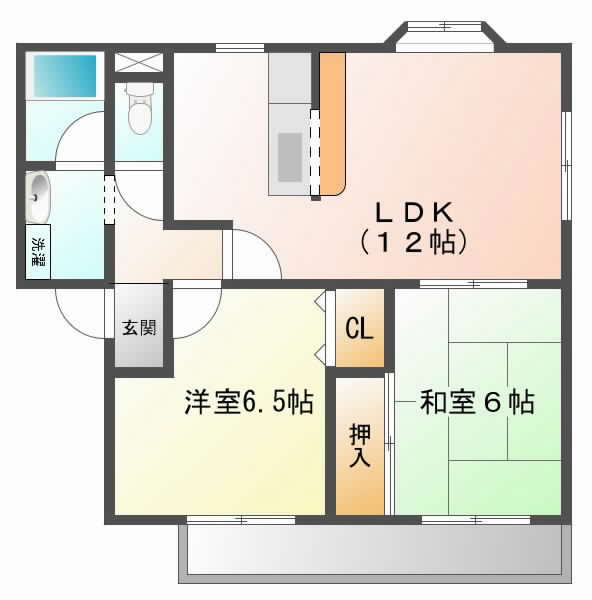 摂津市東正雀}の賃貸物件間取画像