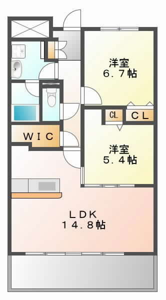 摂津市千里丘東}の賃貸物件間取画像