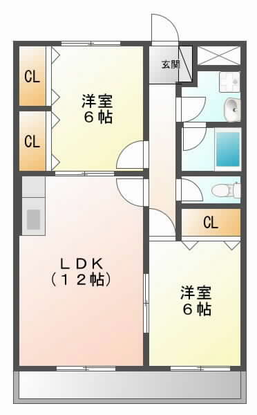 阪急京都線正雀の賃貸物件間取画像