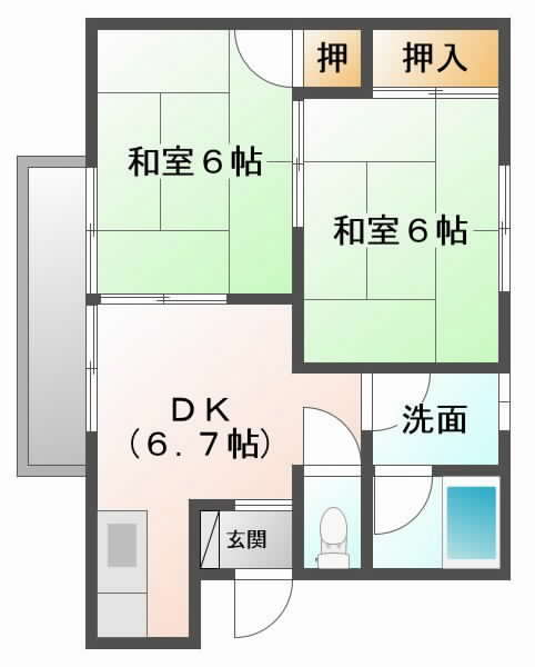 摂津市三島}の賃貸物件間取画像