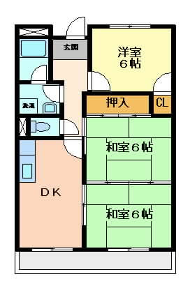 摂津市東別府}の賃貸物件間取画像