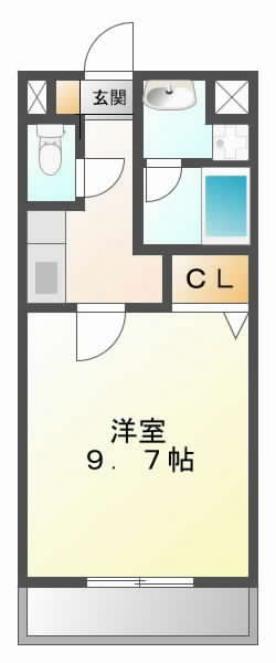 阪急京都線摂津市の賃貸物件間取画像