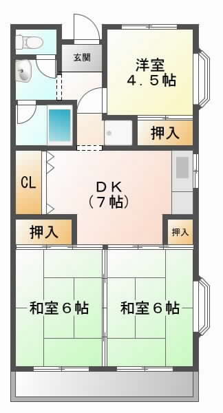 阪急京都線正雀の賃貸物件間取画像