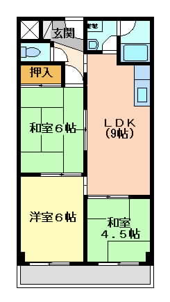 摂津市正雀}の賃貸物件間取画像