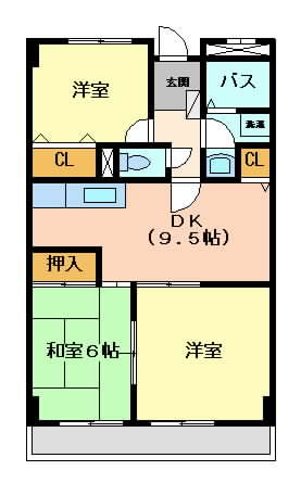 摂津市東別府}の賃貸物件間取画像