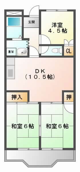 摂津市東正雀}の賃貸物件間取画像