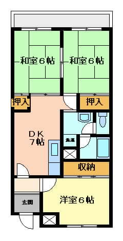 摂津市庄屋}の賃貸物件間取画像