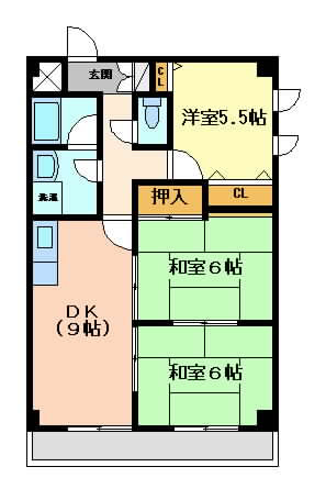 摂津市別府}の賃貸物件間取画像