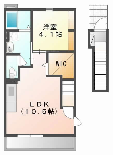 摂津市千里丘}の賃貸物件間取画像