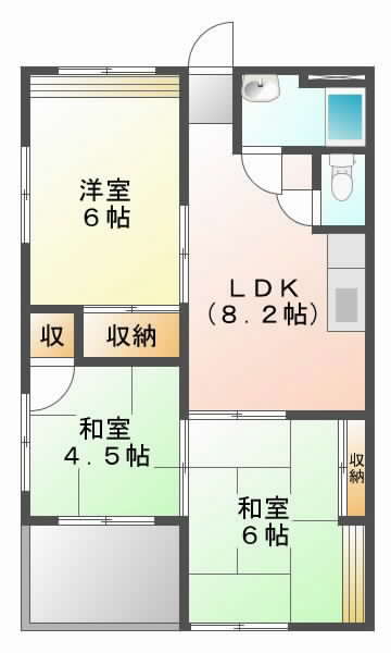 摂津市千里丘東}の賃貸物件間取画像