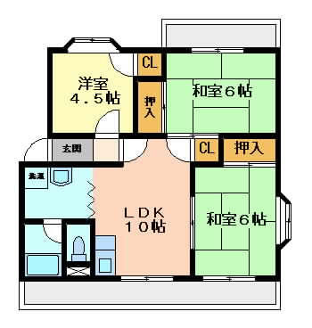 摂津市東別府}の賃貸物件間取画像