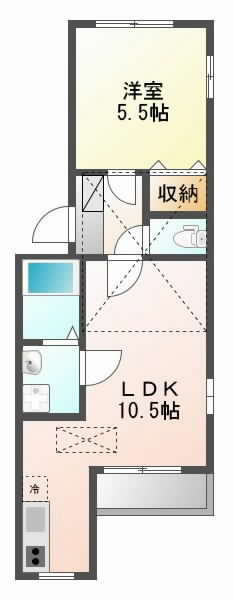 摂津市香露園}の賃貸物件間取画像