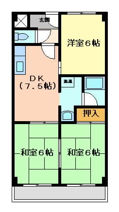 摂津市三島}の賃貸物件間取画像