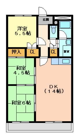 摂津市東別府}の賃貸物件間取画像