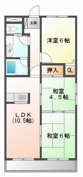 摂津市三島}の賃貸物件間取画像