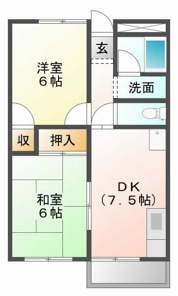 摂津市千里丘東}の賃貸物件間取画像