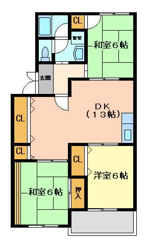 摂津市東正雀}の賃貸物件間取画像